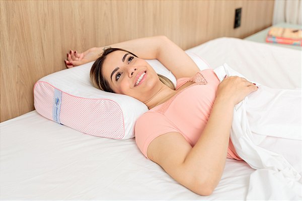 Travesseiro Anatômico Universal Good Spine GS11 Rosa