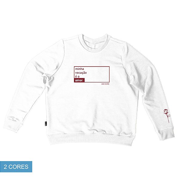 Casaco em Moletinho Minha Vocação é o Amor
