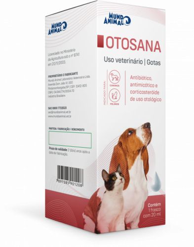 OTOSANA Antibiótico, antimicótico e corticosteróide de uso otológico 20 ml