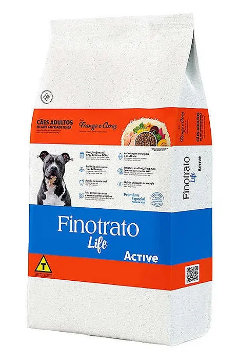 Ração Seca Finotrato Prime Active Premium Especial para Cães Adultos 15kg