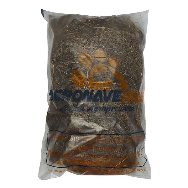 Fibra De Coco Longa - Substrato Orquídeas - Ninhos Pet - Kokedama 3,8 litros