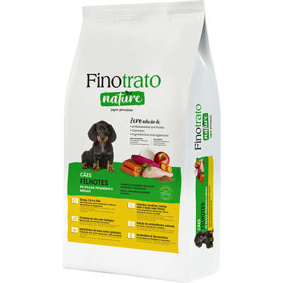 Finotrato Nature para Cães Filhotes Raças Pequenas e Médias 10kg