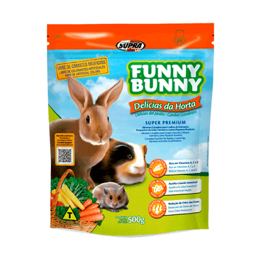 Ração Funny Bunny Delícias da Horta Supra 500 g
