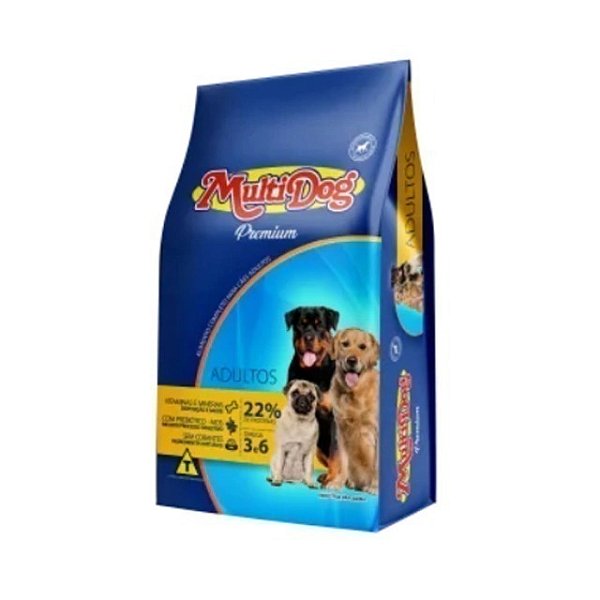 Ração Multidog Para Cães Adultos Sabor Carne 10kg
