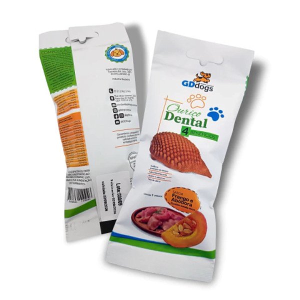 Ouriço Dental Frango com Abóbora