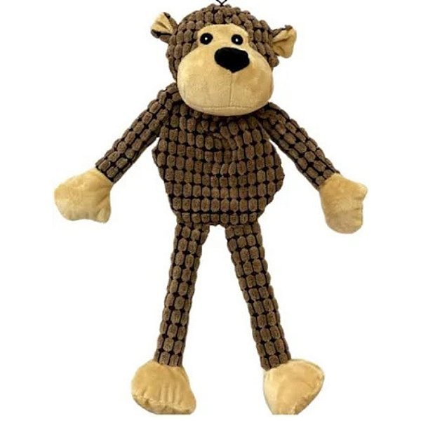 Brinquedo Macaco de Pelúcia GRIPT-PET com Apito – Diversão, Conforto e Estímulo para Cães e Gatos