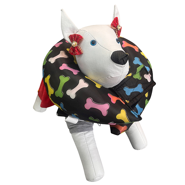 colar pós-cirúrgico almofadado macio para pets