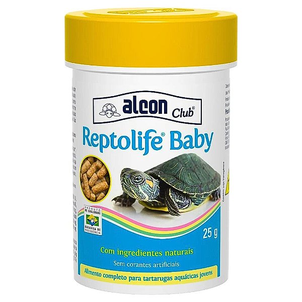 Reptolife Baby Alcon Club 25g – Alimento Completo para Filhotesd de tartarugas Aquáticas