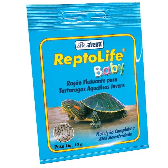 Reptolife Baby Alcon Club 10g – Alimento Completo para Filhotesd de tartarugas Aquáticas