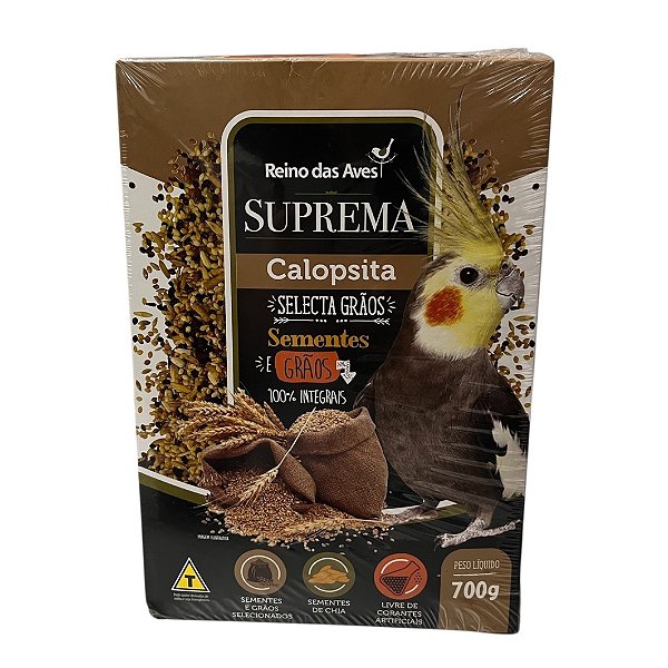 Ração para calopsita suprema calopsita reino das aves