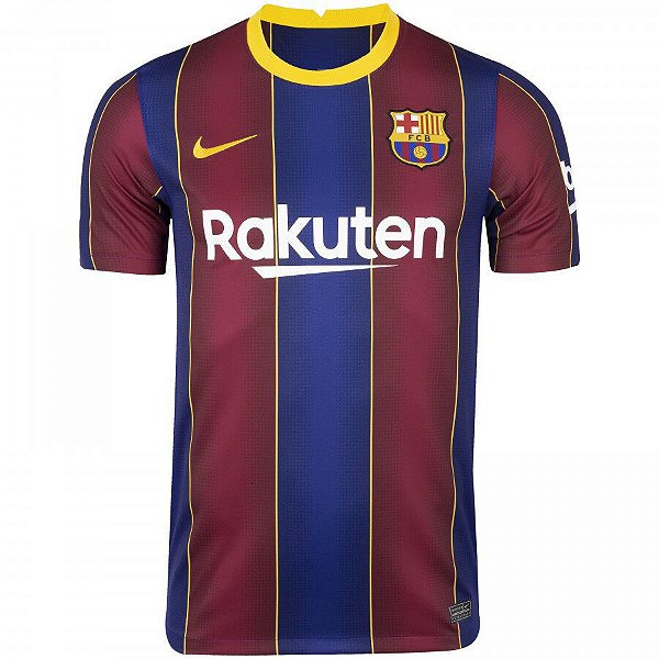 Camisa Barcelona I 2020 2021 Masculina