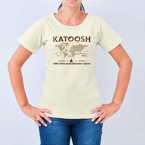 Camiseta feminina - Volta ao Mundo