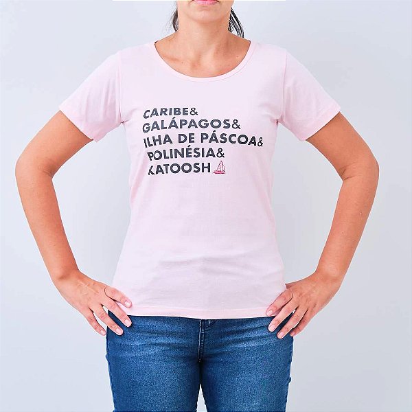 Camiseta feminina - LUGARES