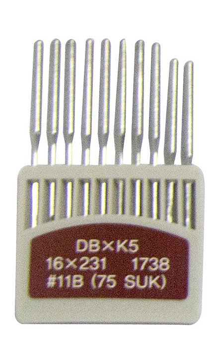 DBXK5 11-ORAN - AGULHA ORANGE PARA BORDADEIRA MULTICABEÇA (PONTA BOLA)