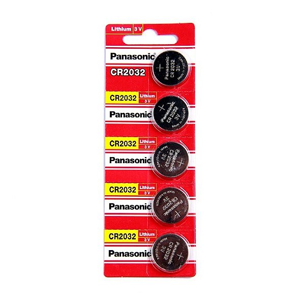 30 Baterias Panasonic Cr2032 3v Placa Mãe Portão Controle