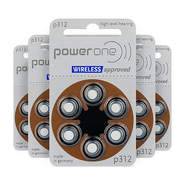 30 Pilhas Baterias 312 Pr41 Aparelho Auditivo - Power One