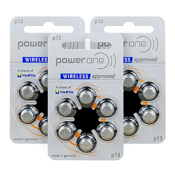 18 Pilhas Baterias P 13 Pr48 Aparelho Auditivo - Power One