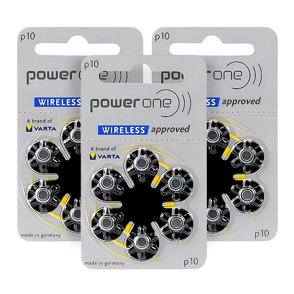18 Pilhas Baterias 10 PR70 PR230 Aparelho Auditivo - Power One
