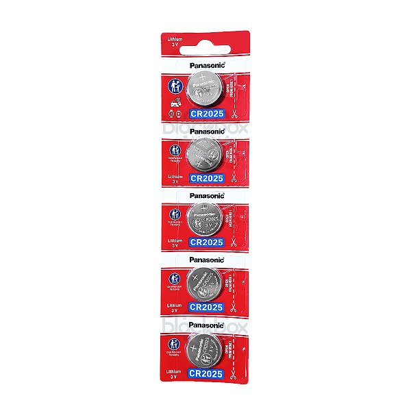 100 Baterias Panasonic Cr2025 3v Placa Mãe Portão Controle