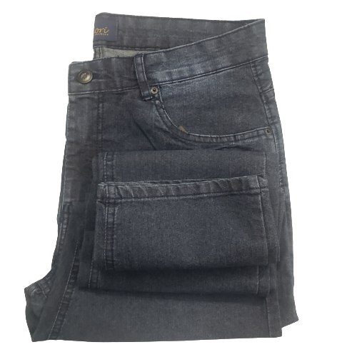Calça jeans azul escuro masculina linha tradicional