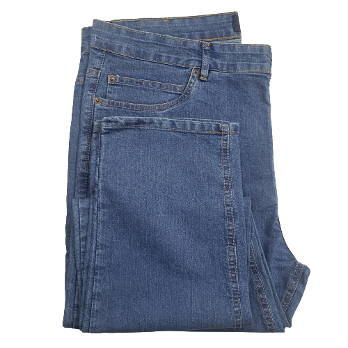 Calça jeans extra grande azul claro masculina linha tradicional