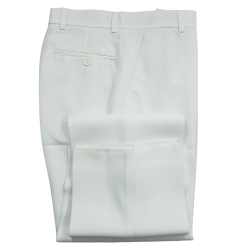 Calça branca masculina em tecido oxford, Ref: 1385-OX