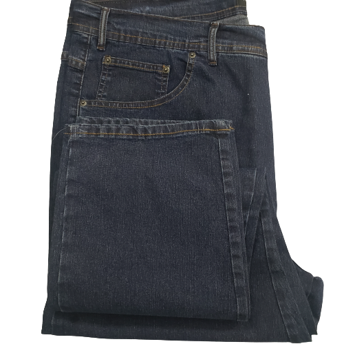 Calça Pierre Cardin plus size jeans azul tradicional de algodão com elastano