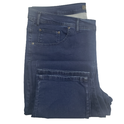 Calça Pierre Cardim plus size jeans azul claro de algodão com elastano