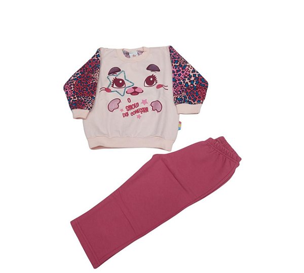 Conjunto de moletom zig zag malwee  44283