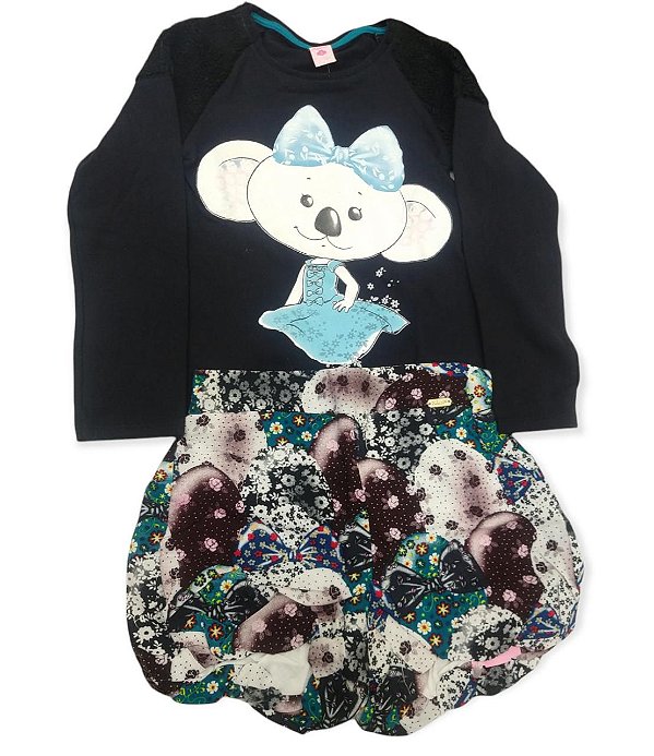 Conjunto Infantil blusa e shorts Lilica Ripilica 10101655