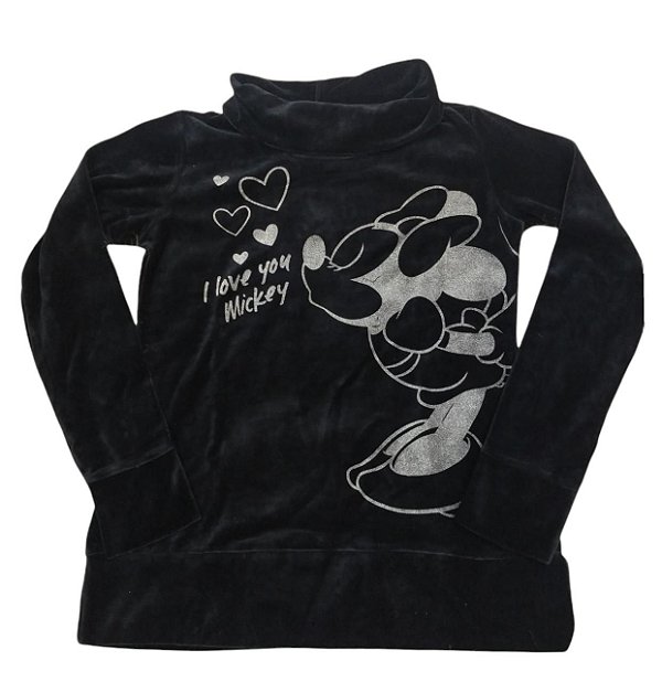 Blusão Moletom Juvenil Peluciado Disney  Mickey D1079