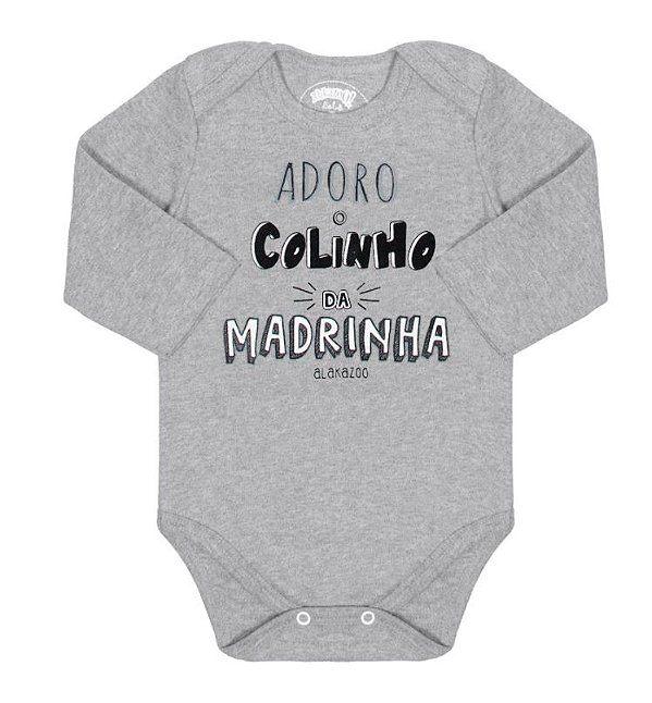 Body manga longa em malha estampado 65901