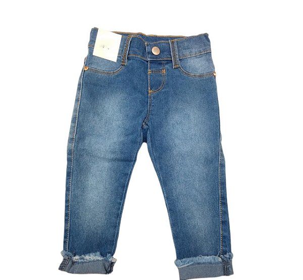 Calça Jeans Feminina Infantil  Alakazoo 67901