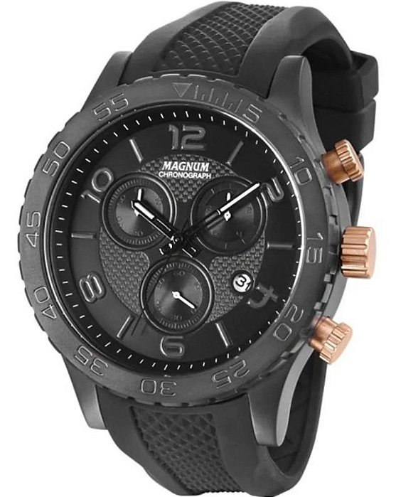 Relógio Magnum Masculino Cronógrafo Preto Ma33504p
