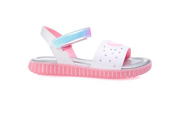 Sandália Infantil Pampili Shine Glitter Heart 123186