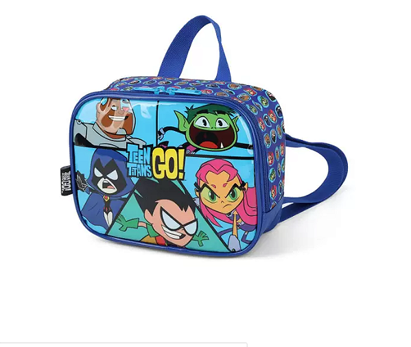 Lancheira escolar Teen Titans Go, Azul, Luxcel 39703