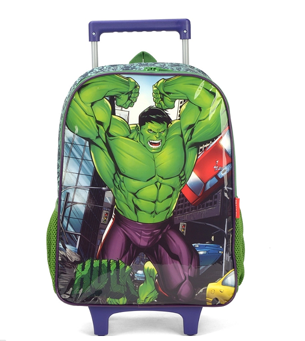 Mochila Escolar Infantil Grande Hulk luxcel 38002