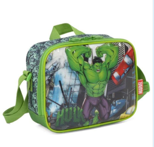 Lancheira Escolar Infantil Grande Hulk luxcel 38003