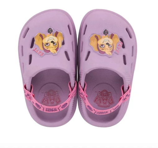 Babuche Infantil Menina Patrulha Canina- LIlás/Rosa 23105
