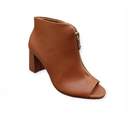 Sandalia Feminina Cano Curto Salto Grosso Bebecê t6038143