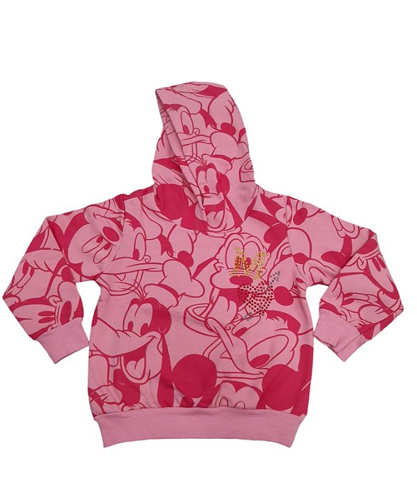 Blusão Moletom Feminino Disney Estampa Minnie D10361