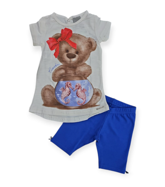 Conjunto Carinhoso Infantil Menina Verão com Estampa 63864