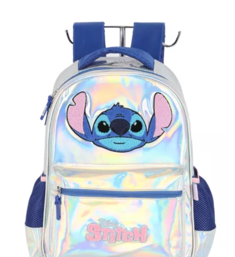 Mochila Costas Stitch Prata Holografica stitch IS41681SC