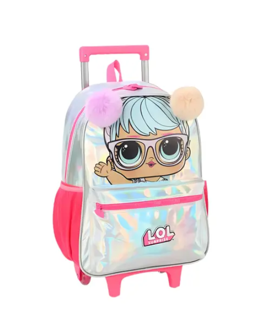 Mochila De Rodinha Lol Surprise Holográfica Original IC39692