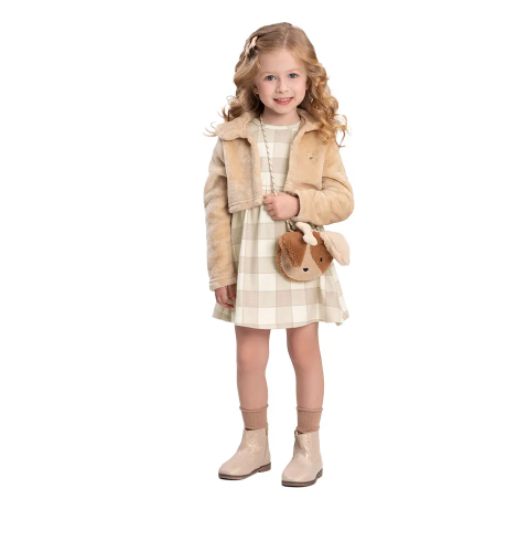 Vestido Infantil com Bolero Alakazoo 65308