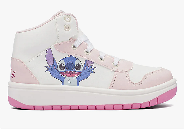 Tenis Infantil Cano Alto Stitch Disney Original DST09DY