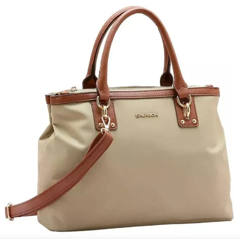 Bolsa Casual Chenson Microfibra Feminina Bege 84597