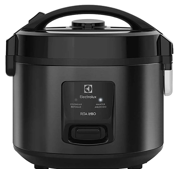 Panela de Arroz Elétrica Electrolux 2L Preta Efficient Visor Glass por Rita Lobo ERC10 127V