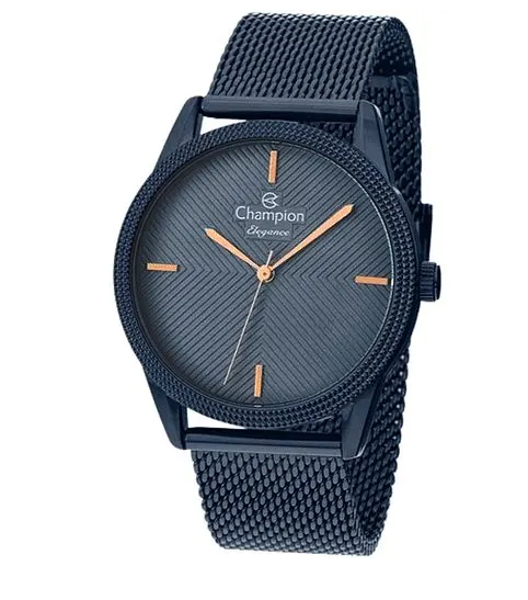 Relógio CHAMPION feminino analógico azul esteira CN24397K