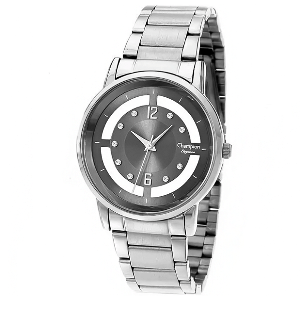 Relógio Feminino Elegance Champion Prata CN20891T
